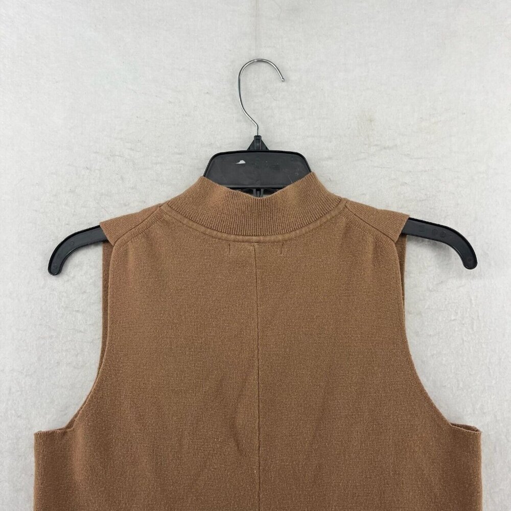 Banana Republic Tank Top Women M Brown Sleeveless Knit Mock Minimalist Preppy - Picture 7 of 10